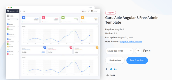 Angular Free Template