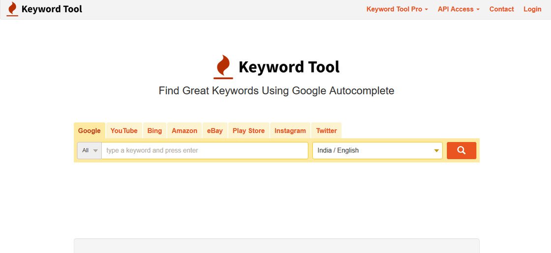 keyword research tool