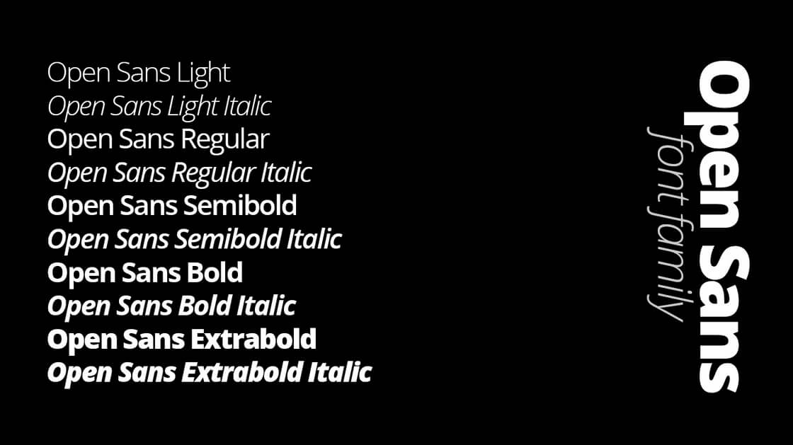 Best Fonts for Web - open sans