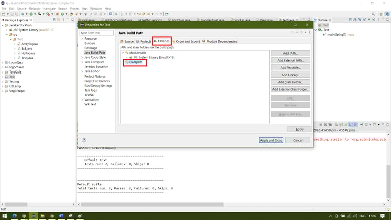 selenium framework